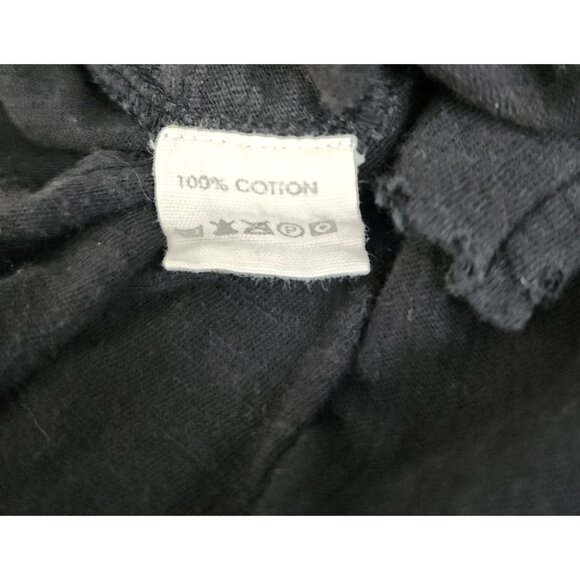 Magnolia Pearl Oversized Shirt Top Black Tunic Moon Stars Applique OS - Picture 9 of 9